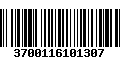 Código de Barras 3700116101307