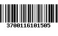 Código de Barras 3700116101505