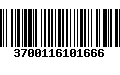 Código de Barras 3700116101666