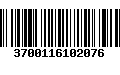 Código de Barras 3700116102076