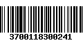 Código de Barras 3700118300241