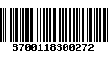 Código de Barras 3700118300272