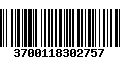 Código de Barras 3700118302757