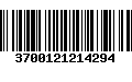 Código de Barras 3700121214294