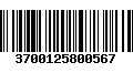 Código de Barras 3700125800567