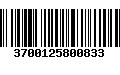 Código de Barras 3700125800833