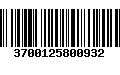 Código de Barras 3700125800932