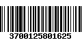 Código de Barras 3700125801625