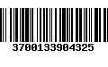 Código de Barras 3700133904325