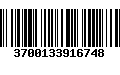 Código de Barras 3700133916748