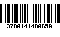 Código de Barras 3700141400659