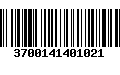 Código de Barras 3700141401021