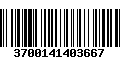 Código de Barras 3700141403667