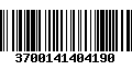 Código de Barras 3700141404190