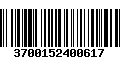 Código de Barras 3700152400617