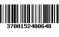 Código de Barras 3700152400648