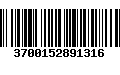 Código de Barras 3700152891316