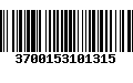 Código de Barras 3700153101315