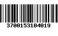 Código de Barras 3700153104019