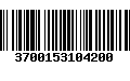 Código de Barras 3700153104200