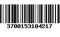 Código de Barras 3700153104217