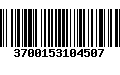 Código de Barras 3700153104507