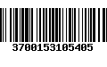 Código de Barras 3700153105405