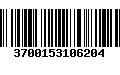 Código de Barras 3700153106204