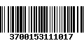 Código de Barras 3700153111017