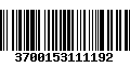 Código de Barras 3700153111192