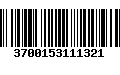 Código de Barras 3700153111321