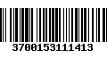 Código de Barras 3700153111413