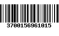 Código de Barras 3700156961015