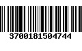 Código de Barras 3700181504744