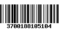 Código de Barras 3700188105104