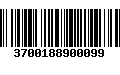 Código de Barras 3700188900099