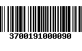 Código de Barras 3700191000090