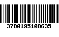 Código de Barras 3700195100635