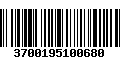 Código de Barras 3700195100680