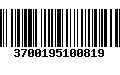 Código de Barras 3700195100819