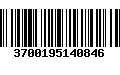 Código de Barras 3700195140846