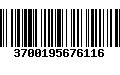 Código de Barras 3700195676116