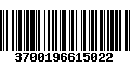 Código de Barras 3700196615022