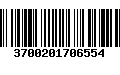 Código de Barras 3700201706554