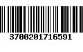 Código de Barras 3700201716591