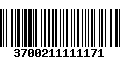 Código de Barras 3700211111171