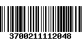 Código de Barras 3700211112048