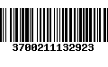 Código de Barras 3700211132923