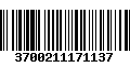 Código de Barras 3700211171137