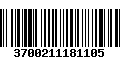 Código de Barras 3700211181105